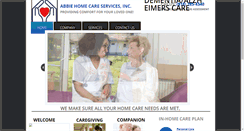 Desktop Screenshot of abbiehomecare.com