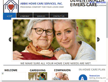 Tablet Screenshot of abbiehomecare.com